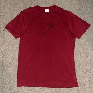 Gymshark Men's Burgundy Short Sleeve Performance Tee